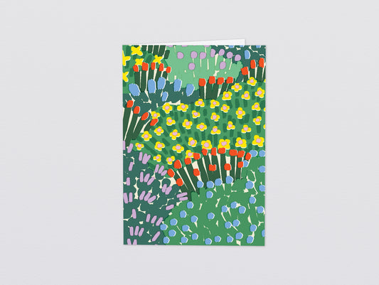 'Garden Flowers' Greetings Card by Wrap