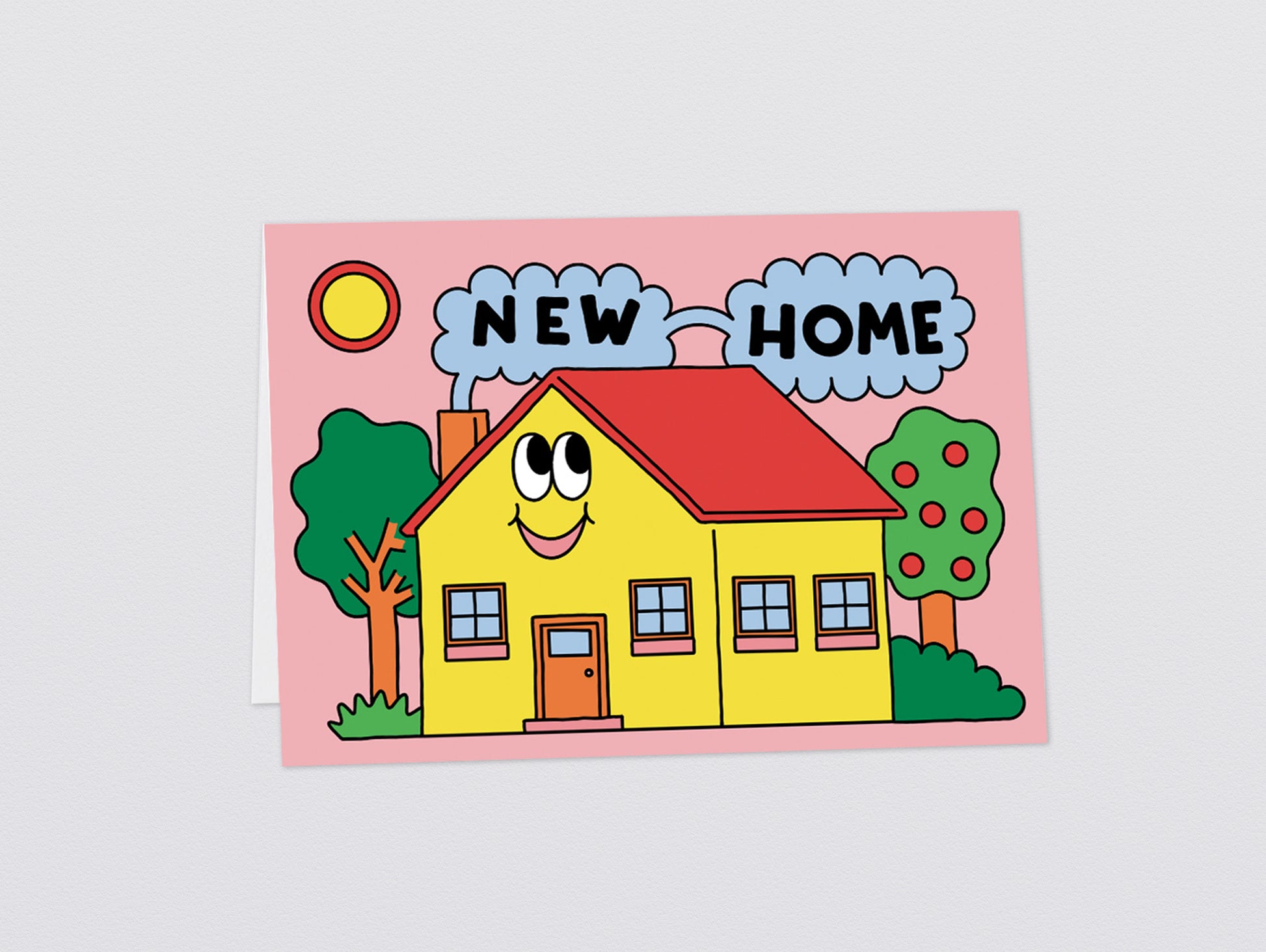 'New Home Happy House' Greetings Card by Wrap