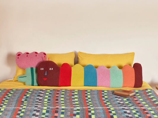 Caterpillar Bolster Cushion by Donna Wilson