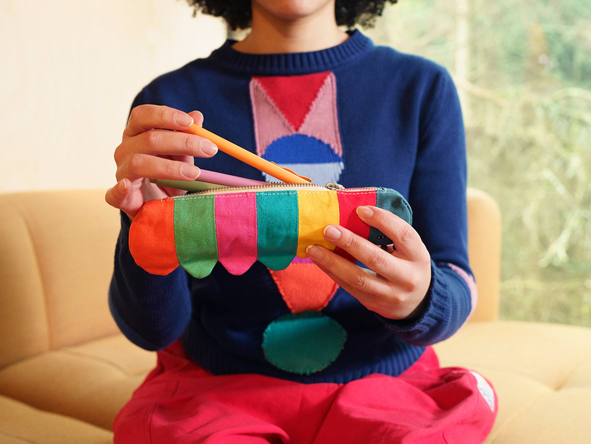 Casey Caterpillar Pencil Case by Donna Wilson