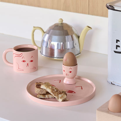Cat Egg Cup by Donna Wilson