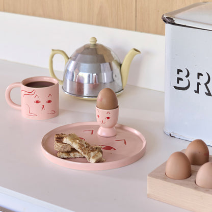Cat Egg Cup by Donna Wilson