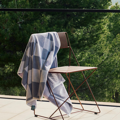 X-Line Chair Outdoor by HAY – Iron Red Powder-Coated Steel Frame / Iron Red Seat and Back