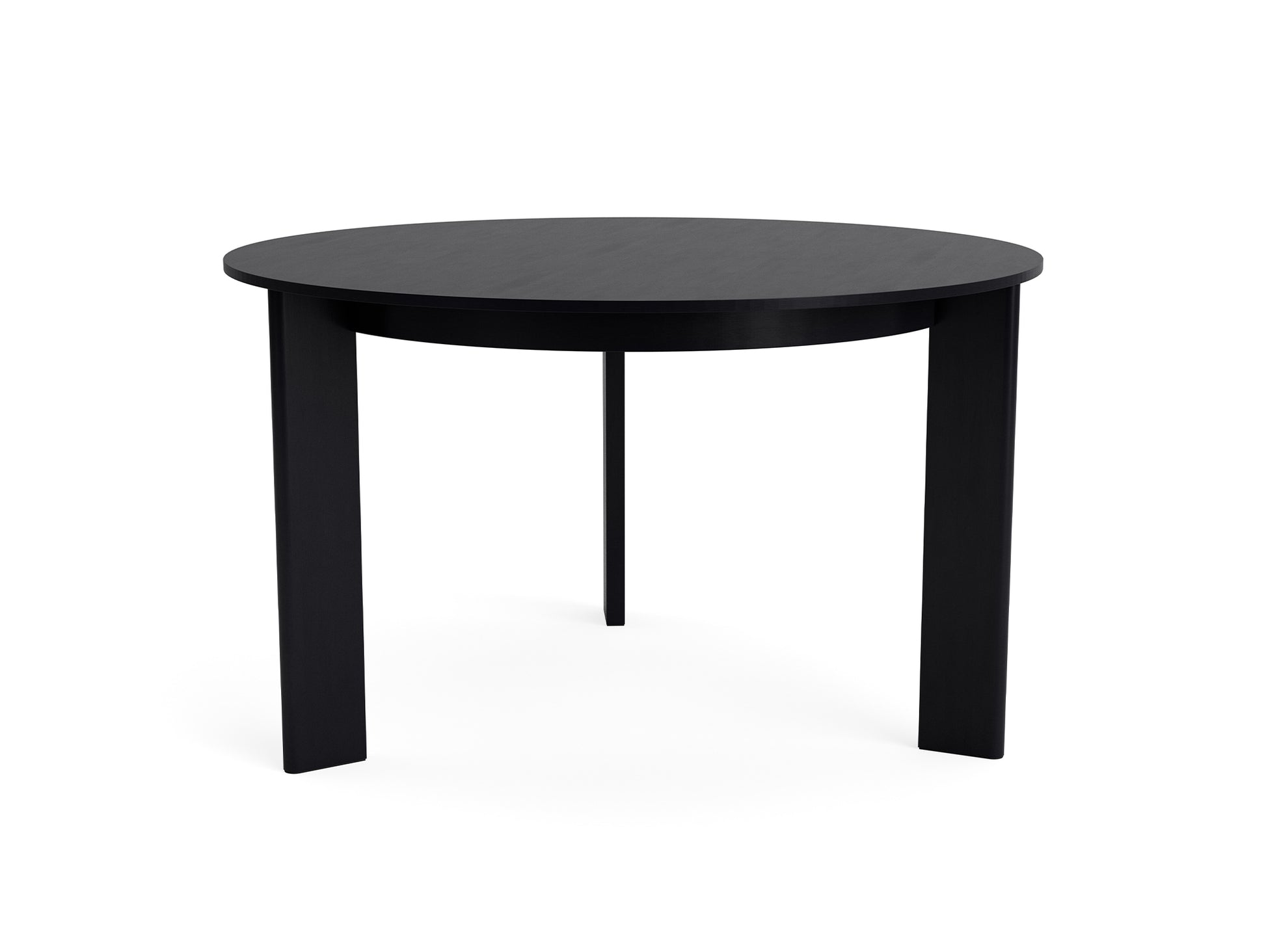 Chisel 20 Table Round by HAY - D127 cm / Black Lacquered Oak Veneer