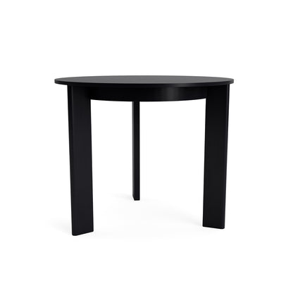 Chisel 20 Table Round by HAY - D90 cm / Black Lacquered Oak Veneer