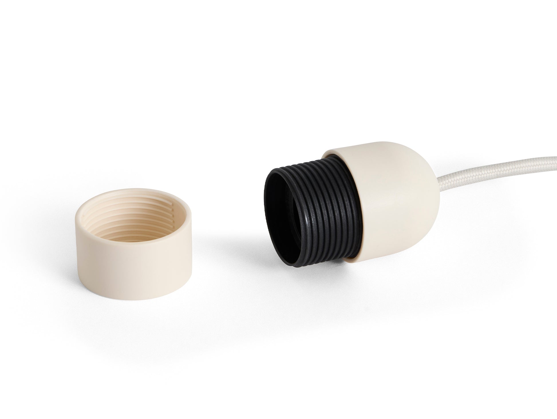 Common Table Cord Set by HAY - Clay White