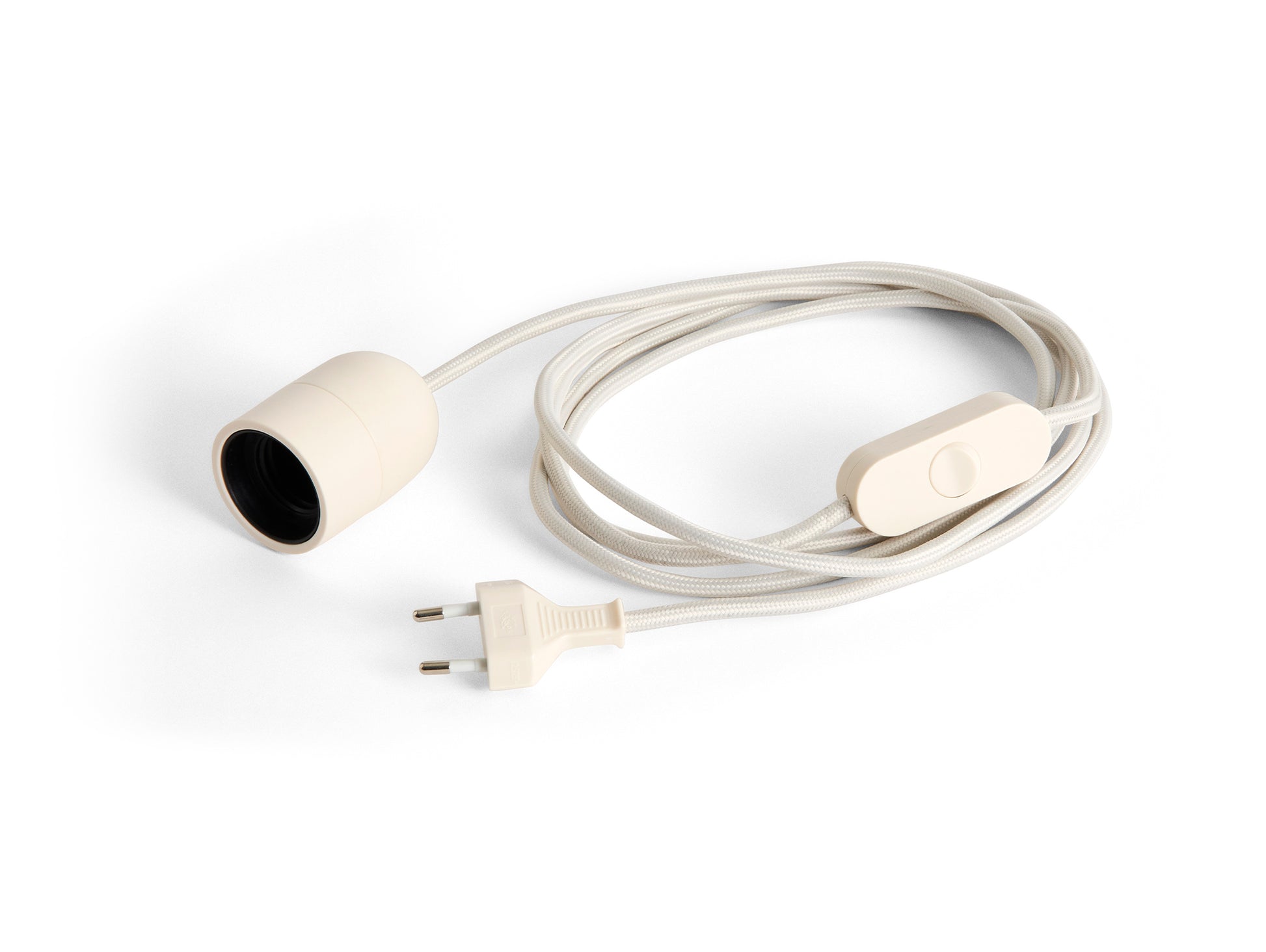 Common Table Cord Set by HAY - Clay White