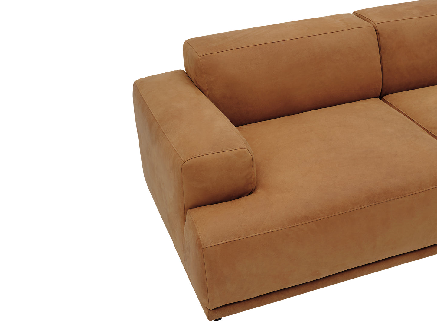 Connect Soft Corner Modular Sofa by Muuto - Grace Leather Cognac