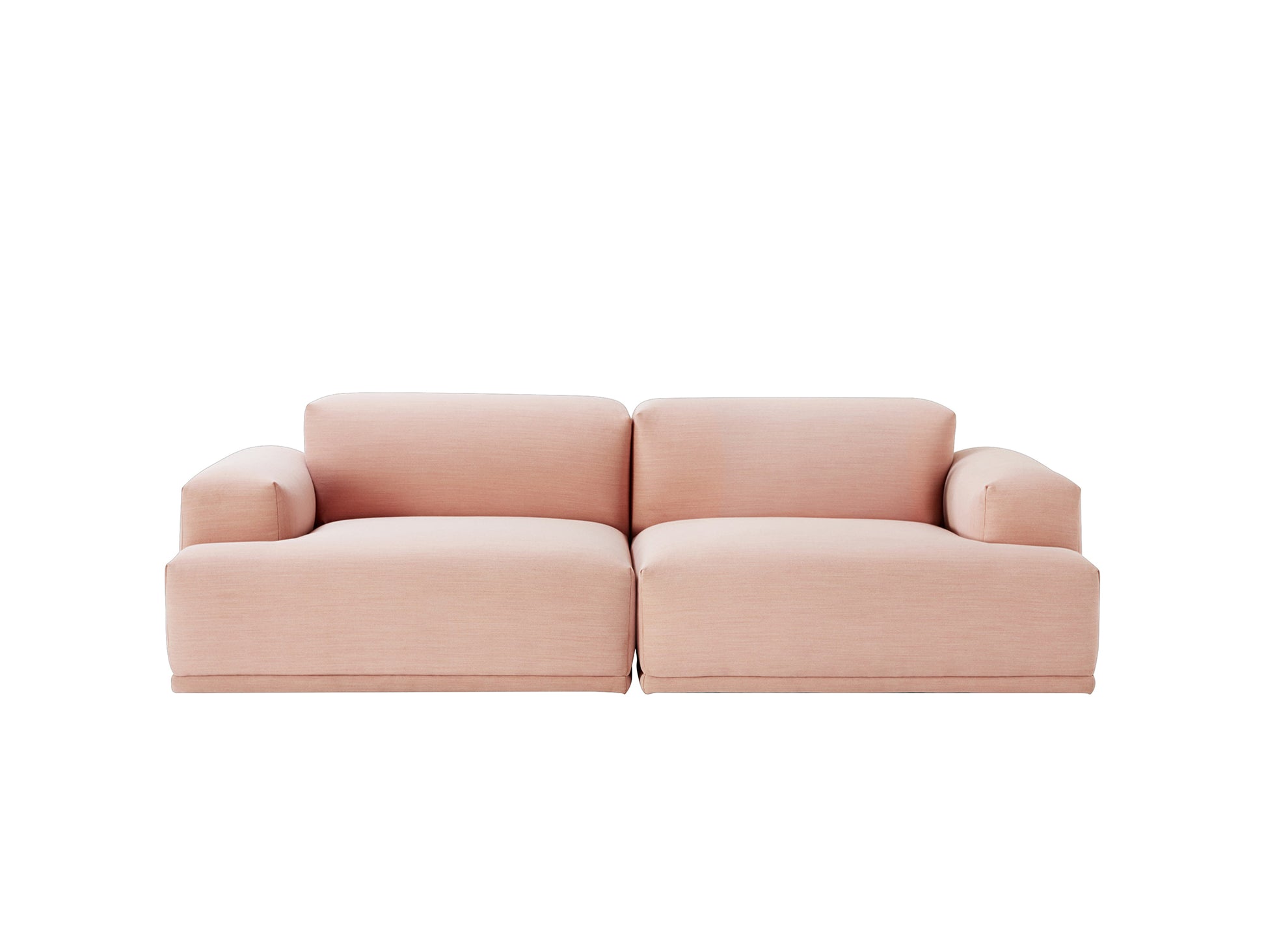 Connect 2-Seater Modular Sofa by Muuto / Configuration 1  / Steelcut Trio 515