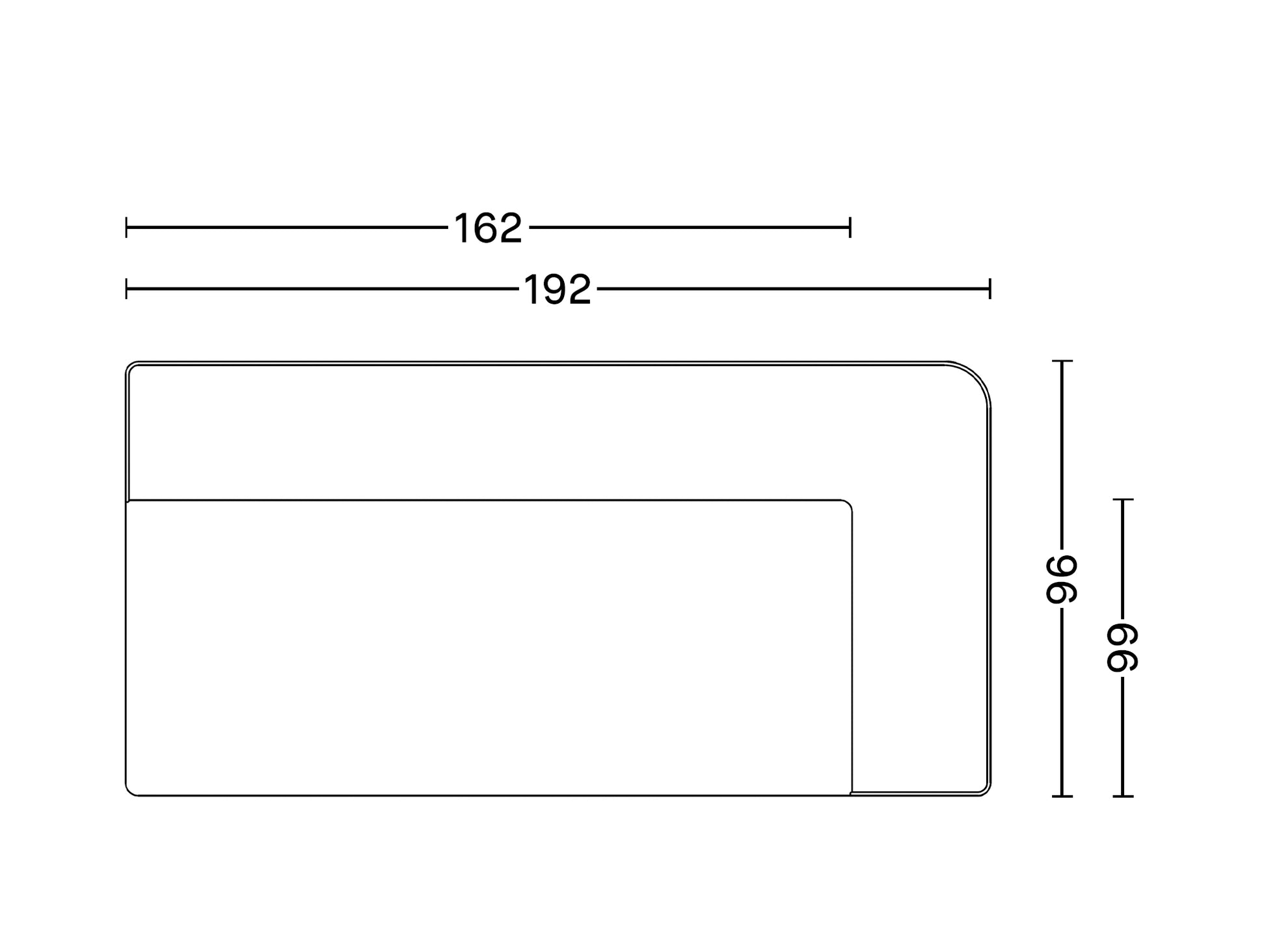Eave Modular Sofa 96 - Individual Modules by Audo Copenhagen / Corner Module 192 / Right Armrest (Sitting Left)