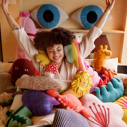 Eye Shaped Cushion by Donna Wilson
