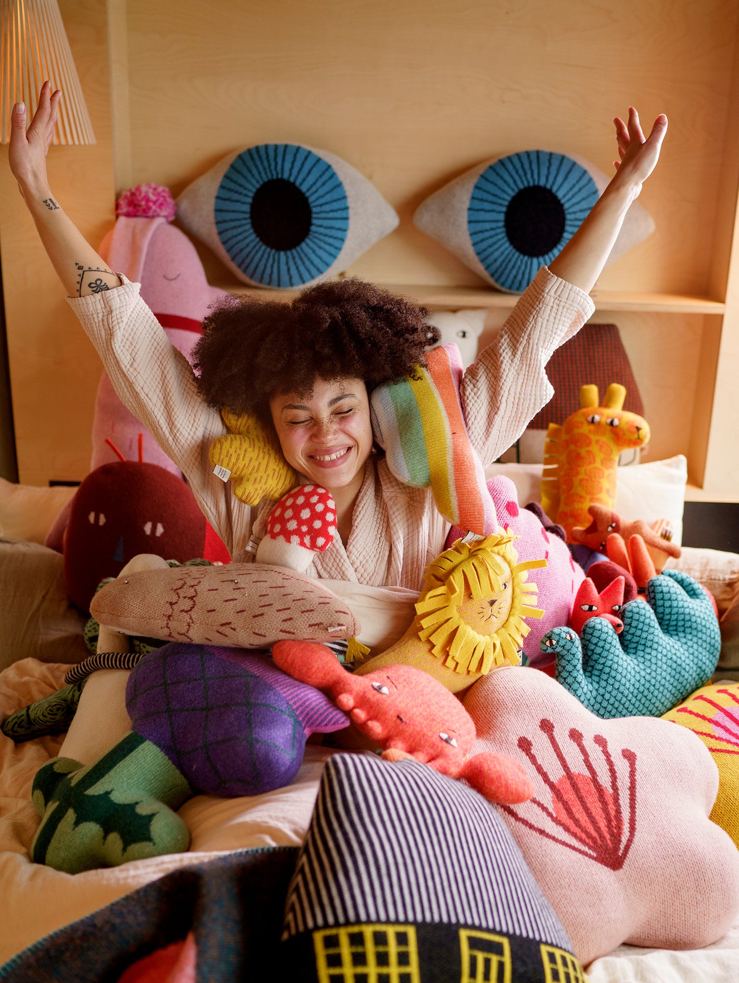 Eye Shaped Cushion by Donna Wilson