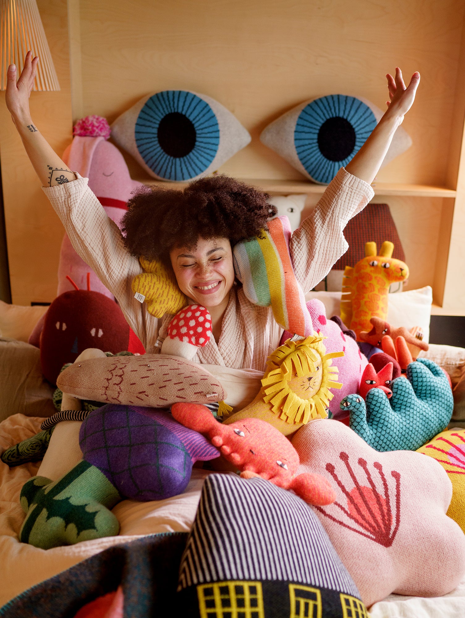 Eye Shaped Cushion by Donna Wilson
