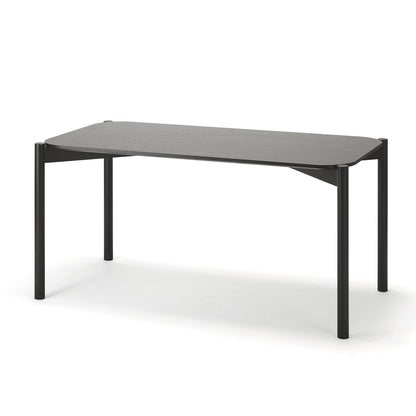 Castor Table by Karimoku New Standard - 150 x 75 cm / Black Lacquered Oak