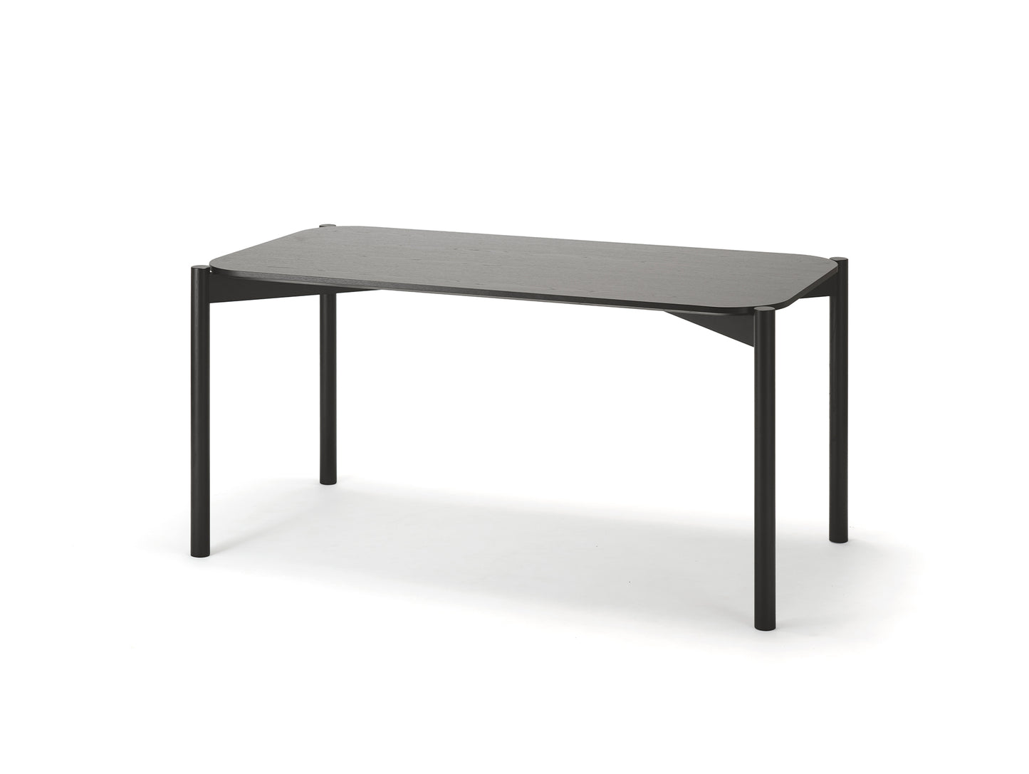 Castor Table by Karimoku New Standard - 150 x 75 cm / Black Lacquered Oak