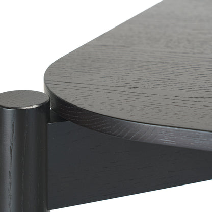 Castor Table by Karimoku New Standard -  Black Lacquered Oak