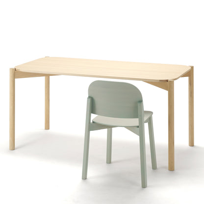 Castor Table by Karimoku New Standard - Lacquered Oak