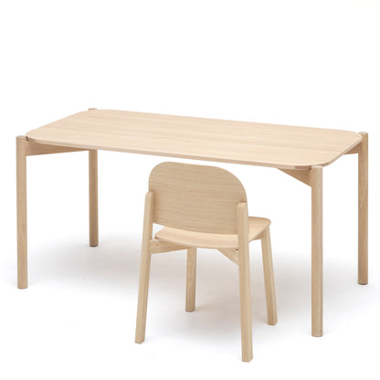 Castor Table by Karimoku New Standard - Lacquered Oak