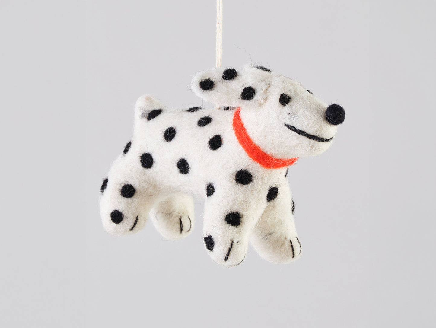 Dog Felted Hanging Decorations by Wrap Stationery - Eric, Spotty Dog