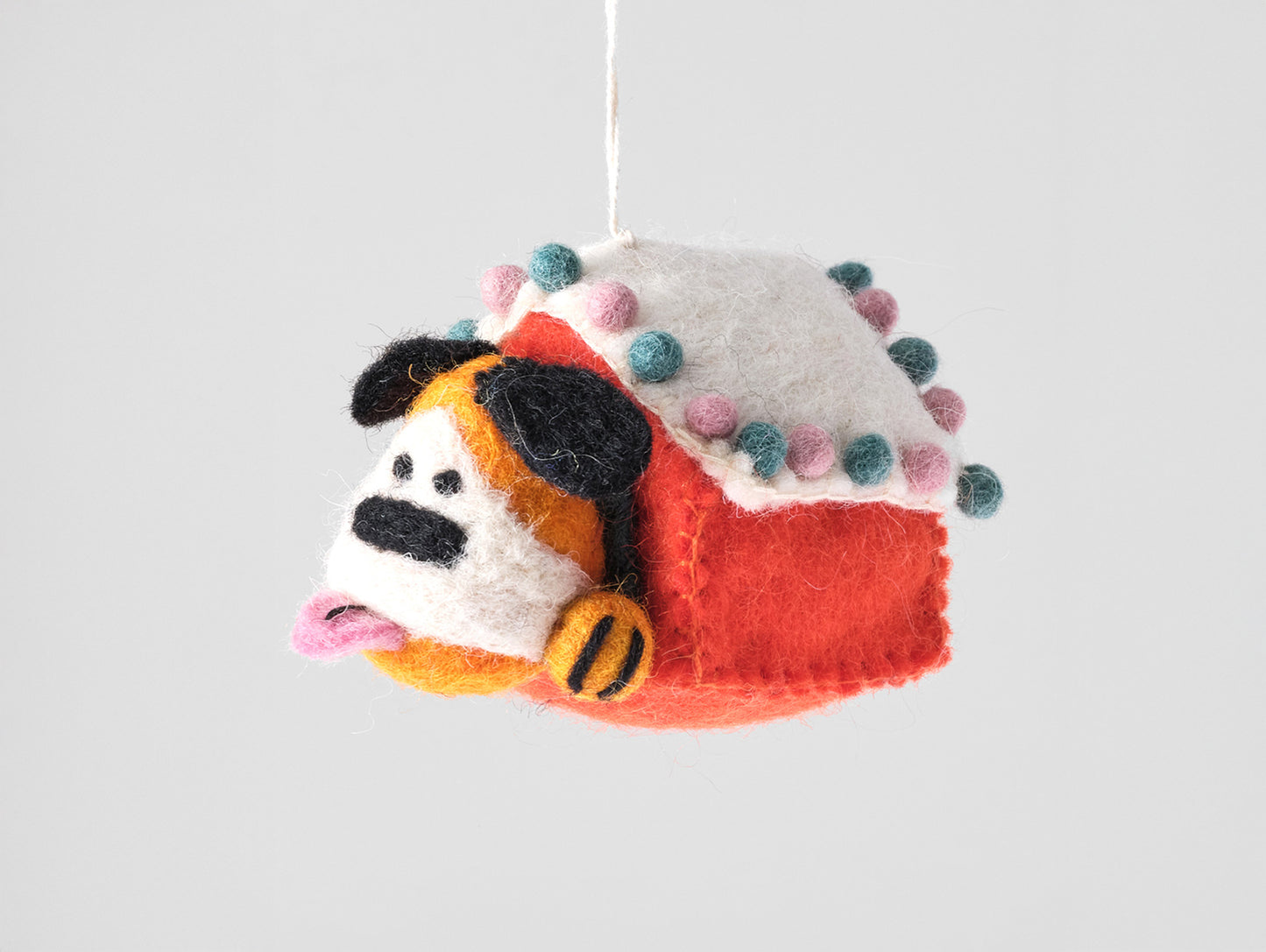 Roger, Dog in the Doghouse Felt Hanging Decoration