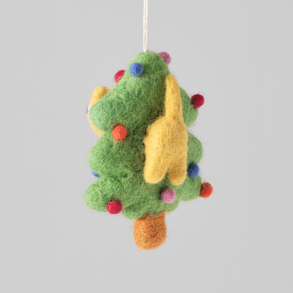 Bobby, Cat In A Tree Felt Hanging Decorations