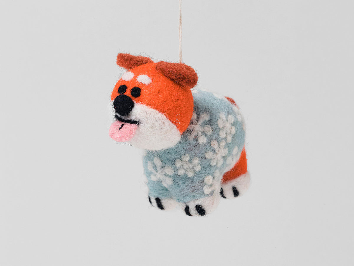 Dog Felted Hanging Decorations
