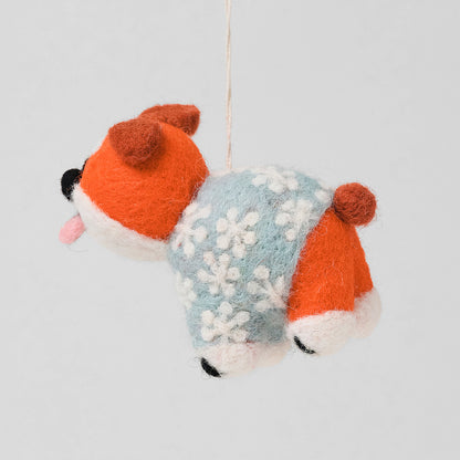 Dog Felted Hanging Decorations