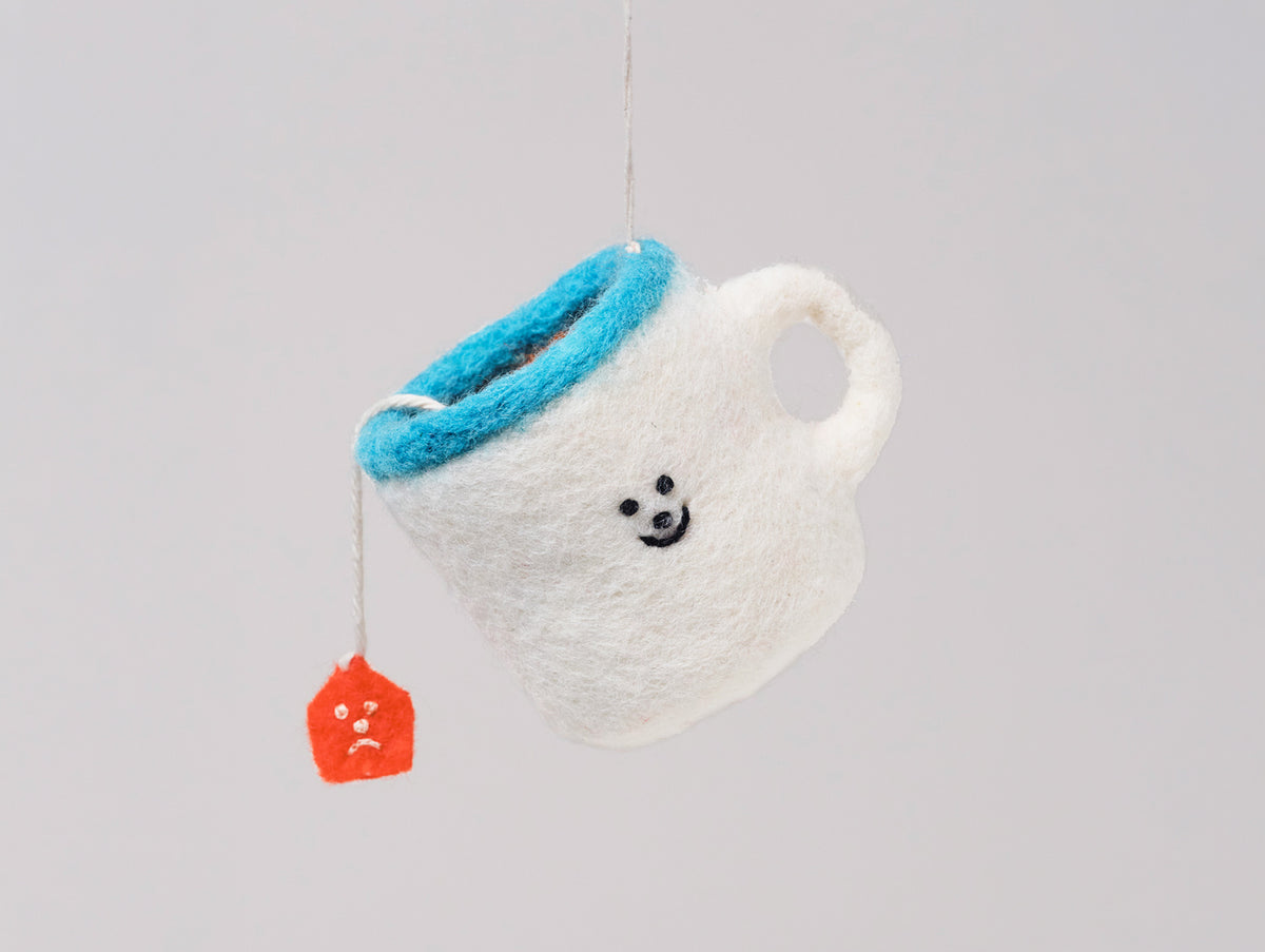 Cup of Tea Felt Hanging Decoration