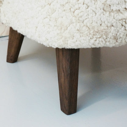 Ingeborg Lounge Chair by Audo Copenhagen - Dark Stained Oak / Sheepskin Moonlight Ingeborg