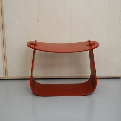 Harry Stool / Red Lacquered Oak / Ex-Display