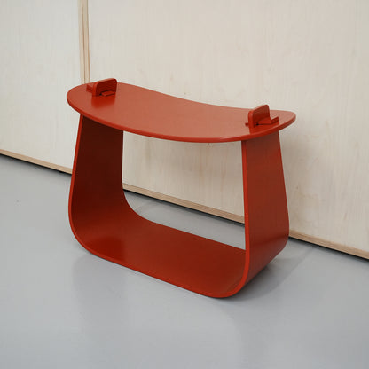 Harry Stool / Red Lacquered Oak / Ex-Display