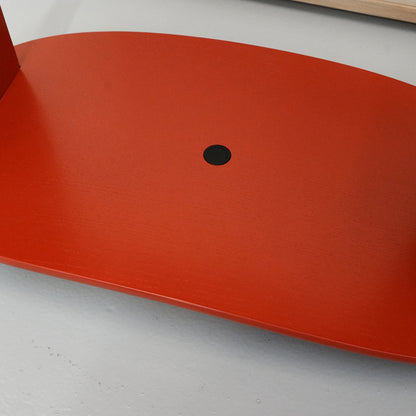 Harry Stool / Red Lacquered Oak / Ex-Display