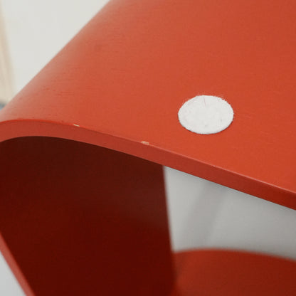 Harry Stool / Red Lacquered Oak / Ex-Display