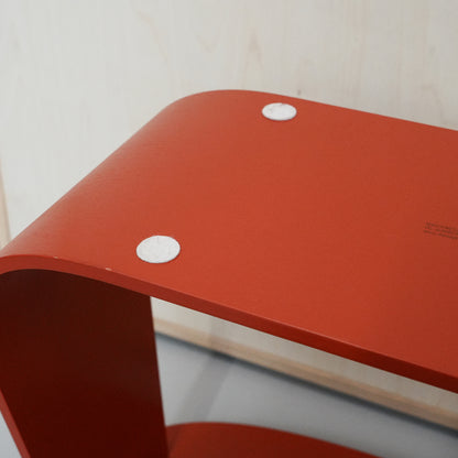 Harry Stool / Red Lacquered Oak / Ex-Display