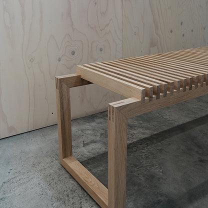 Cutter Bench / Untreated Oak / Open Box by Fritz Hansen