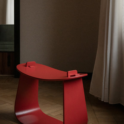 Harry Stool / Red Lacquered Oak / Ex-Display