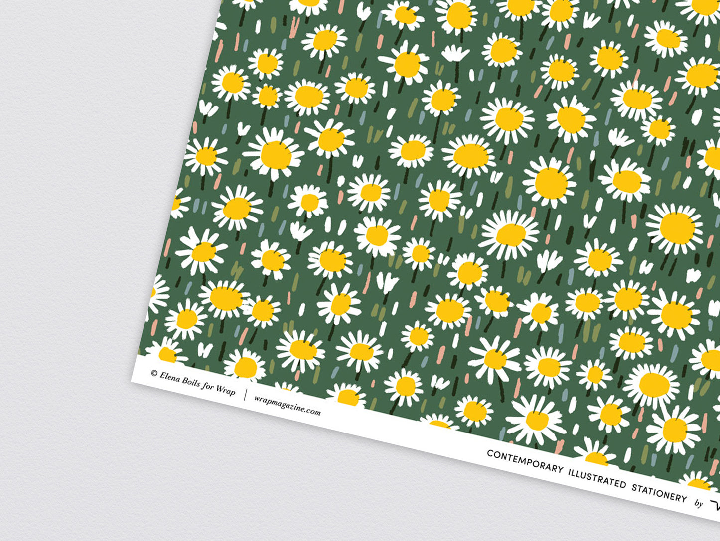 Daisies Wrapping Paper Paper by Wrap