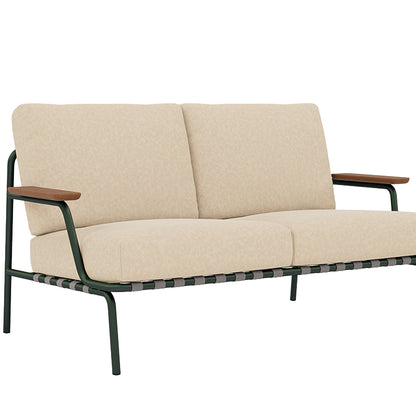 Settle 2-Seater Sofa by Muuto / Dark Green Frame / Laze 01