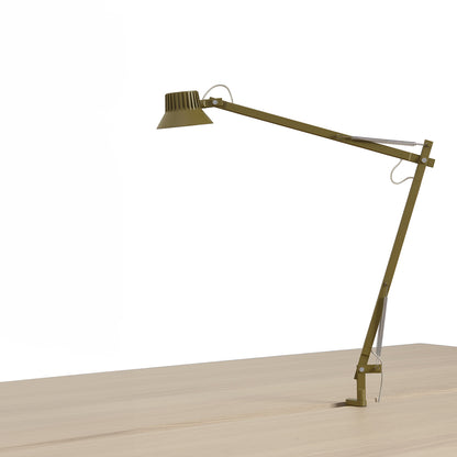 Dedicate Table Lamp by Muuto - L2 with Clamp / Brown Green