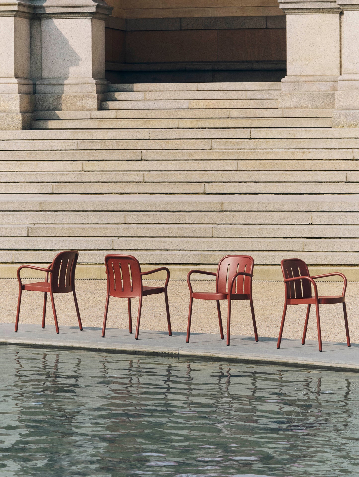 Deville Armchair by HAY - Iron Red