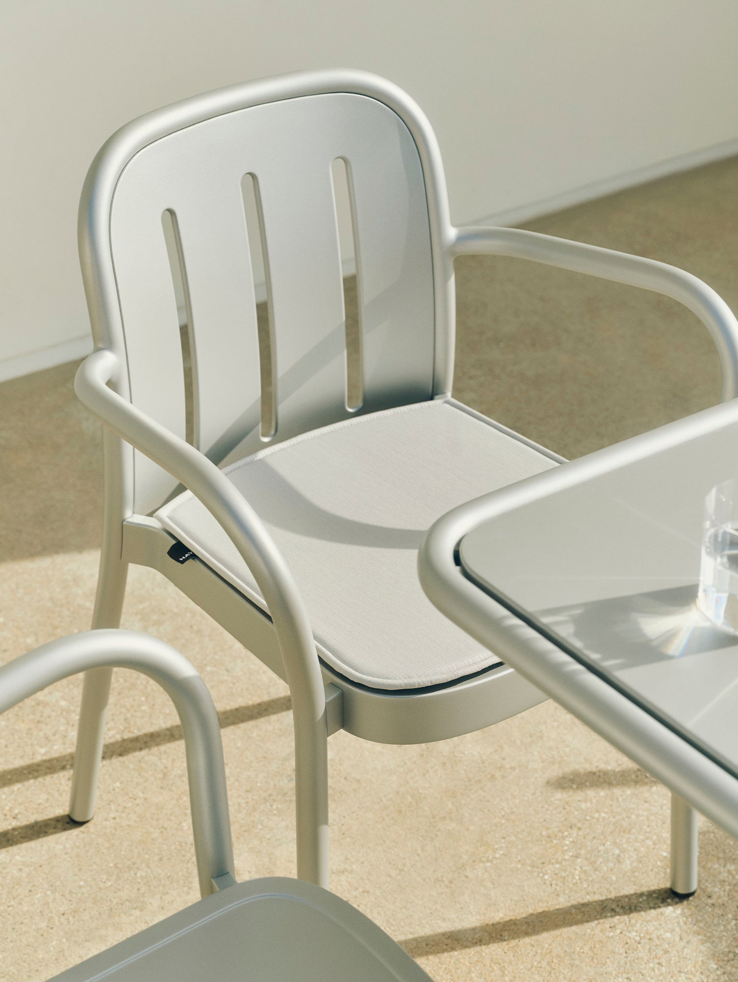 Deville Armchair Seat Pad by HAY - Silver Grey