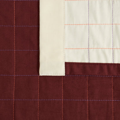 Dori Bedspread by HAY - Maroon