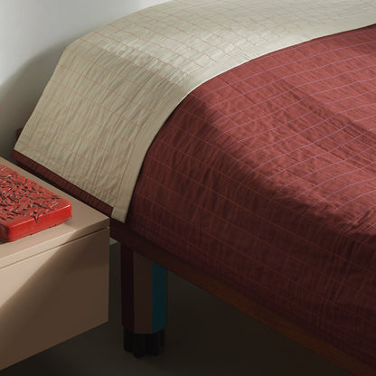 Dori Bedspread by HAY - Maroon