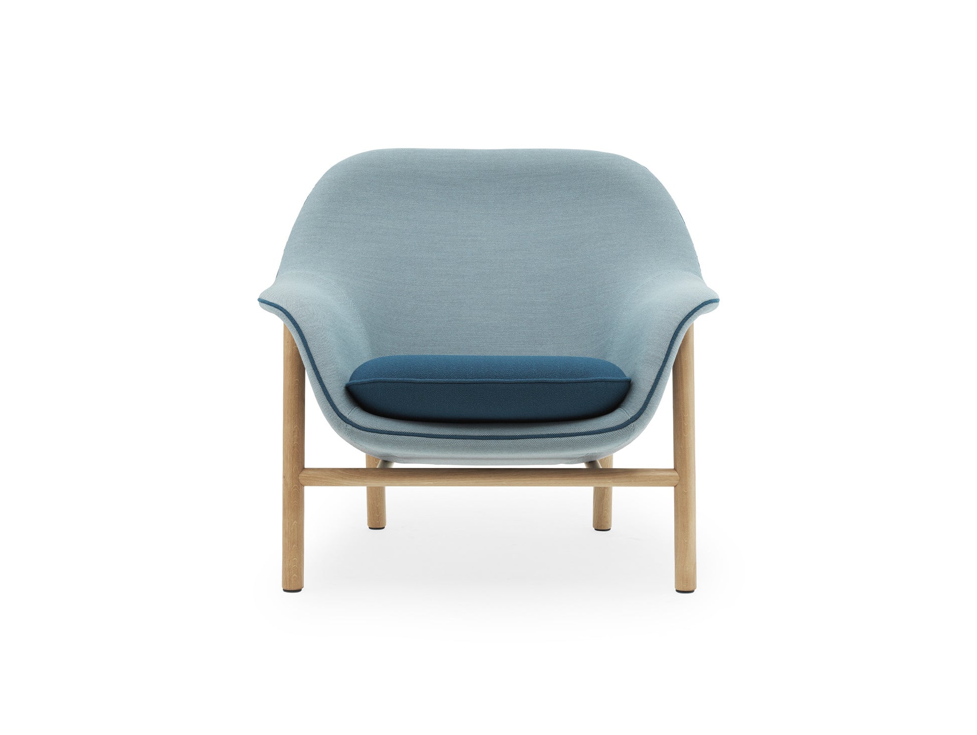 Drape Lounge Chair by Normann Copenhagen - Shell: Steelcut Trio 3 713 / Piping and Seat Cushion: Vidar 4 733