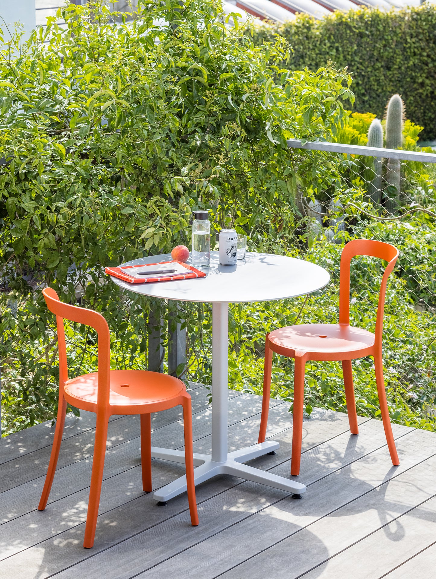 2 Inch Outdoor Cafe Table - X Base by Emeco