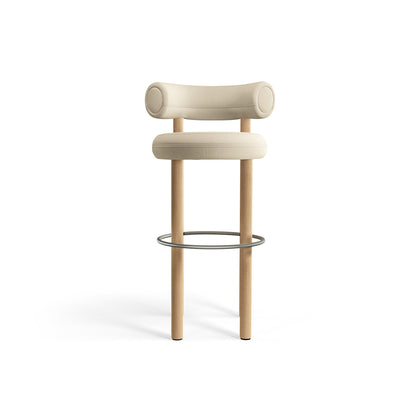 Fat Bar Stool by Tom Dixon - Lacquered Oak / Hallingdal 65 100