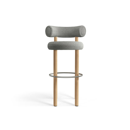 Fat Bar Stool by Tom Dixon - Lacquered Oak / Hallingdal 65 110