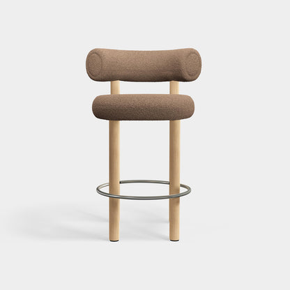 Fat Counter Stool by Tom Dixon - Lacquered Oak / Elle 280