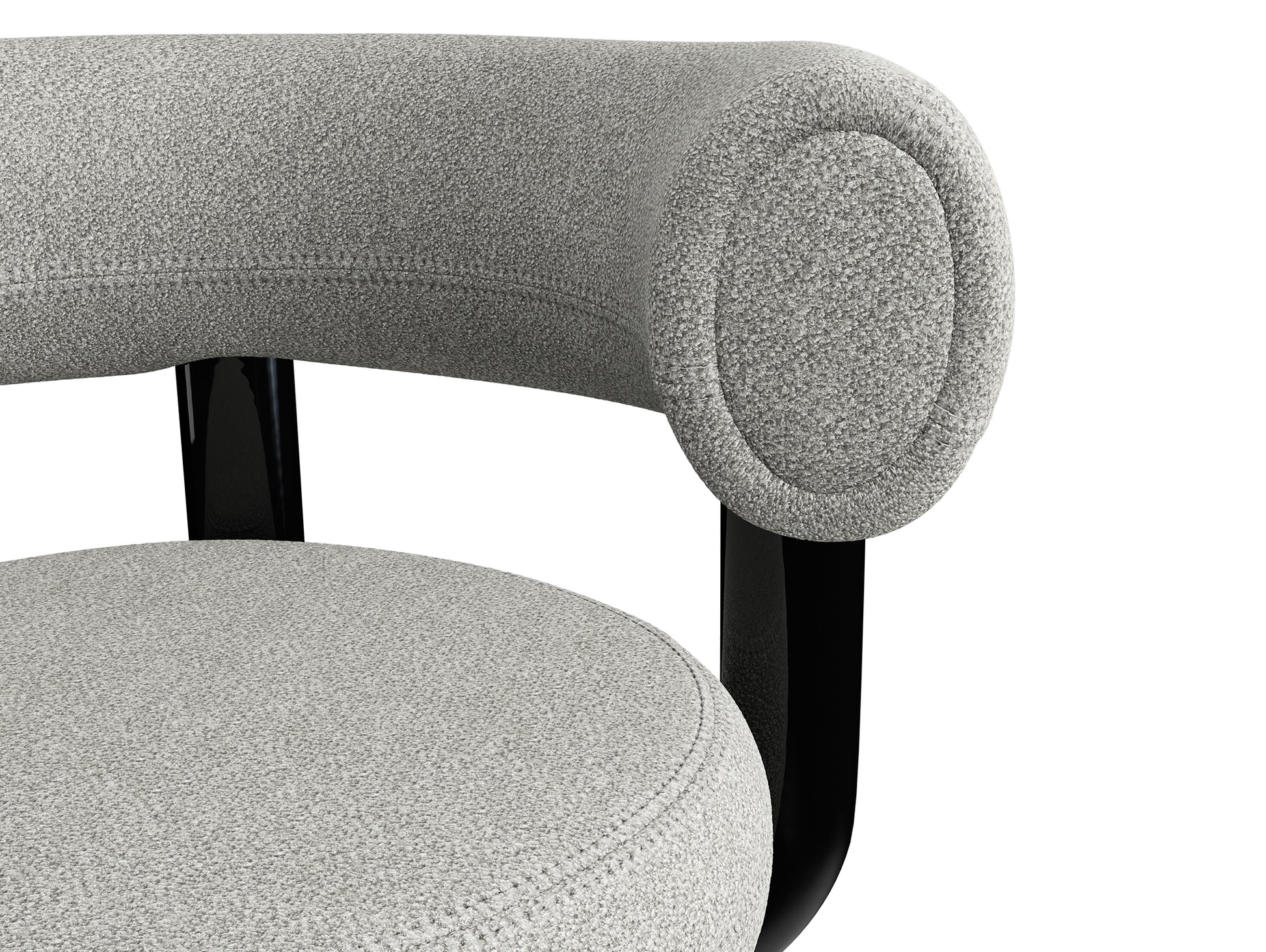 Fat Work Office Chair by Tom Dixon - Tom Dixon Boucle 01