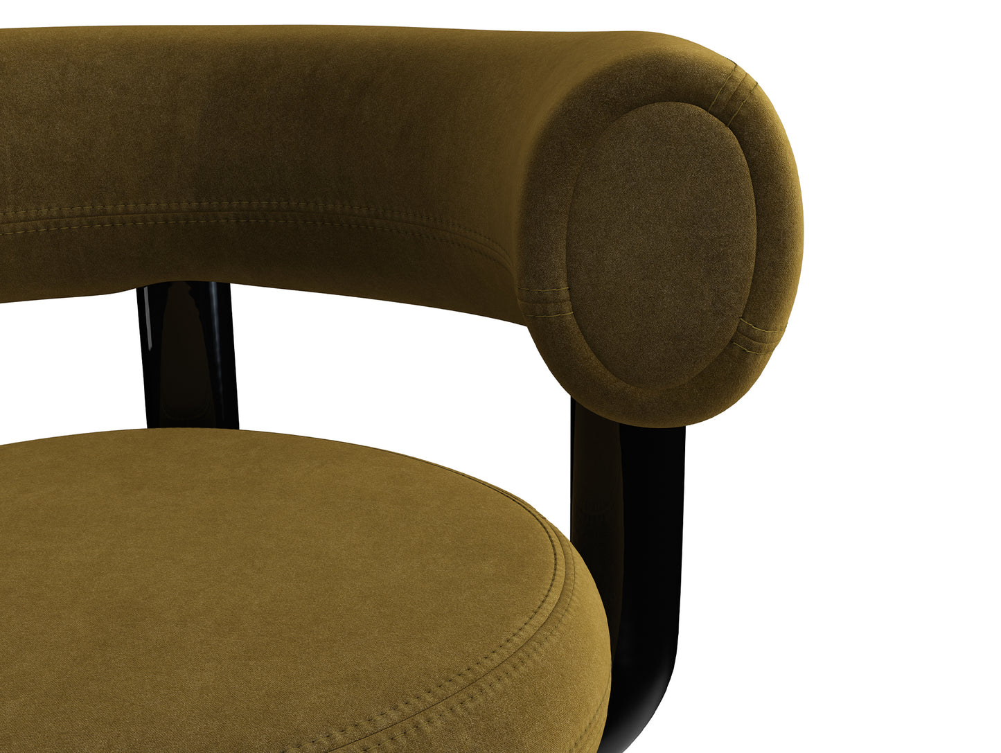 Fat Work Office Chair by Tom Dixon - Tom Dixon Royal Velvet 162